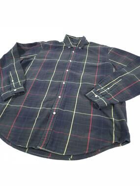 Polo Ralph Lauren Shirt Mens 2XL Blue Plaid Classic Fit Button Down Long Sleeve